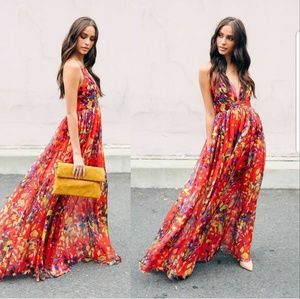 Floral maxi dress
